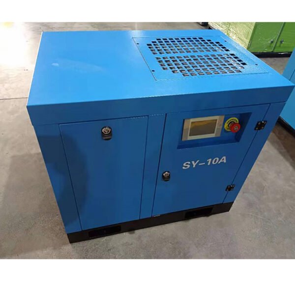 Factory Nice Price 10 hp Power Frequency Industrial Compressors Screw Low Noise Air Compressor
