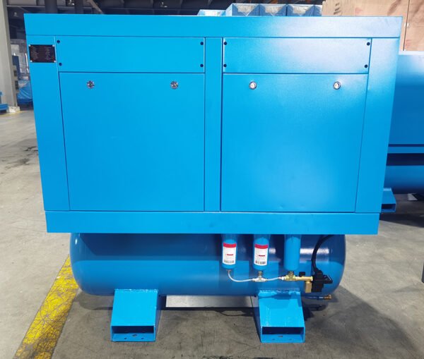 Customized Direct Selling SY-10 Fixed Speed Air End IP54 Motor 10 airbar 300L Air Tank All in 1 Screw Air Compressor