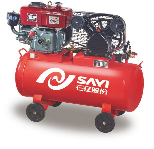 Manufacturer Wholesale SY-V2105D High Quality Diesel Engine Two Cylinders Piston Air Compressor