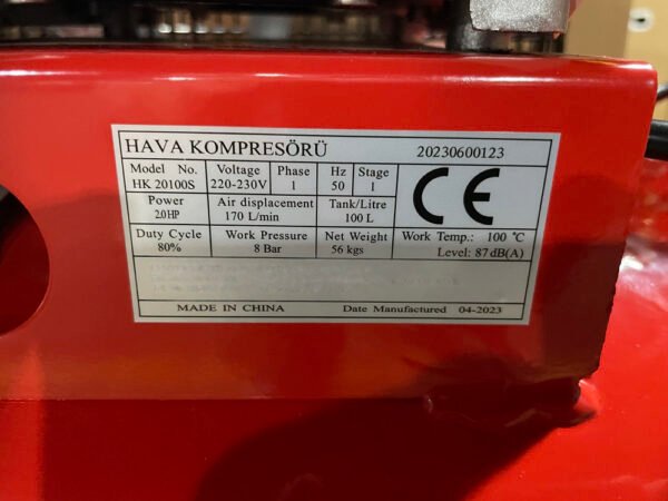 Turkey Designed Top Selling Italy Air Pump AL2055 2HP 115psi HAVA KOMPRESORU Air compressor 100L