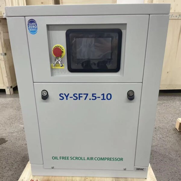SY-SF7.5-10 5,5 kW ölfreier Spiral-Luftkompressor