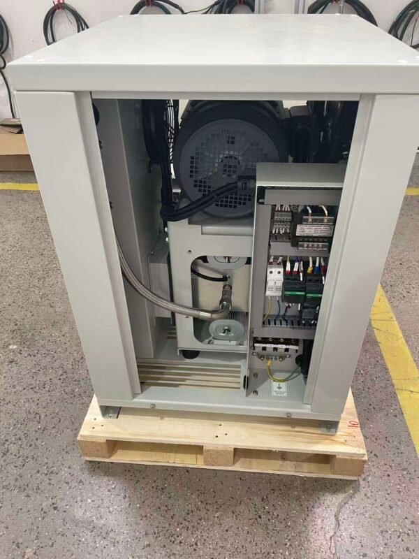 SY-SF5-10 3,7 kW ölfreier Scroll-Luftkompressor mit Motor der Schutzart IP54 – Ansicht 4