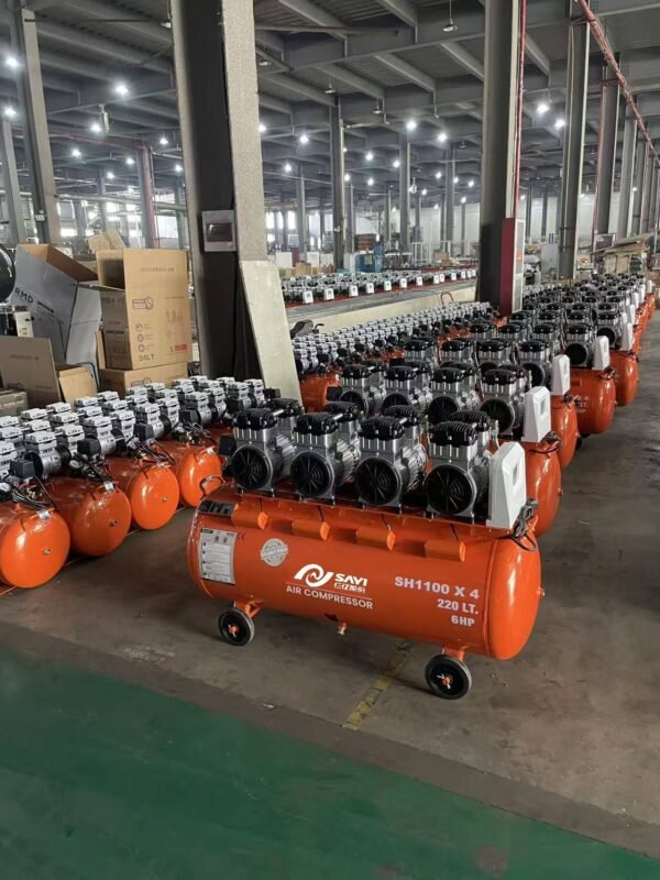 SAYI SY-750 oil-free silent air compressor with 200L tank - view 5