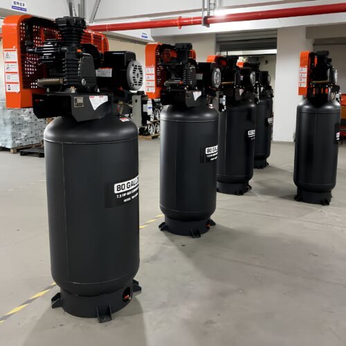 SY-W3090T 7.5HP vertical piston air compressor with 80 gallon tank